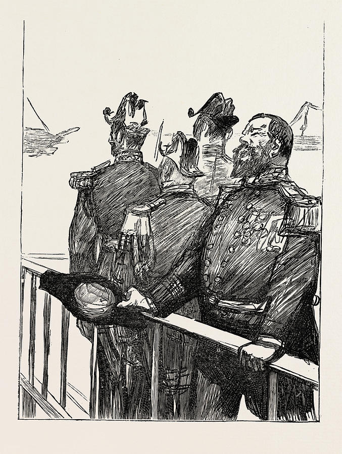 Visit Drawing - The Visit Of The French Fleet The Leader Of The Cheers by English School