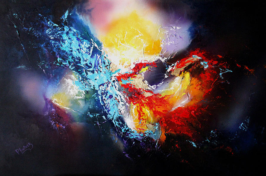 Abstract Painting - The Vortex by Patricia Lintner