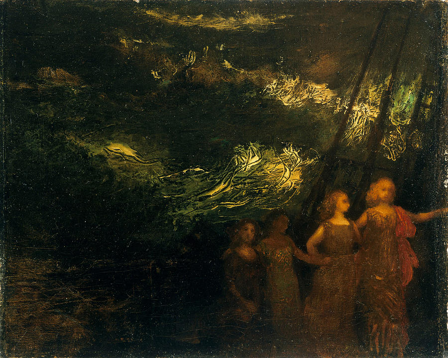 The Voyage Painting by Arthur Bowen Davies