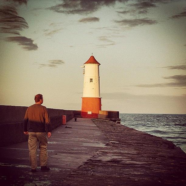 The Walk to the Lighthouse  Photograph by Peter Armstrong