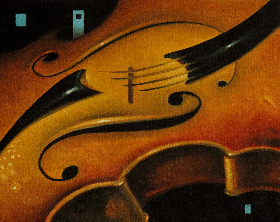 The Warmth of a Violin Painting by T S Carson