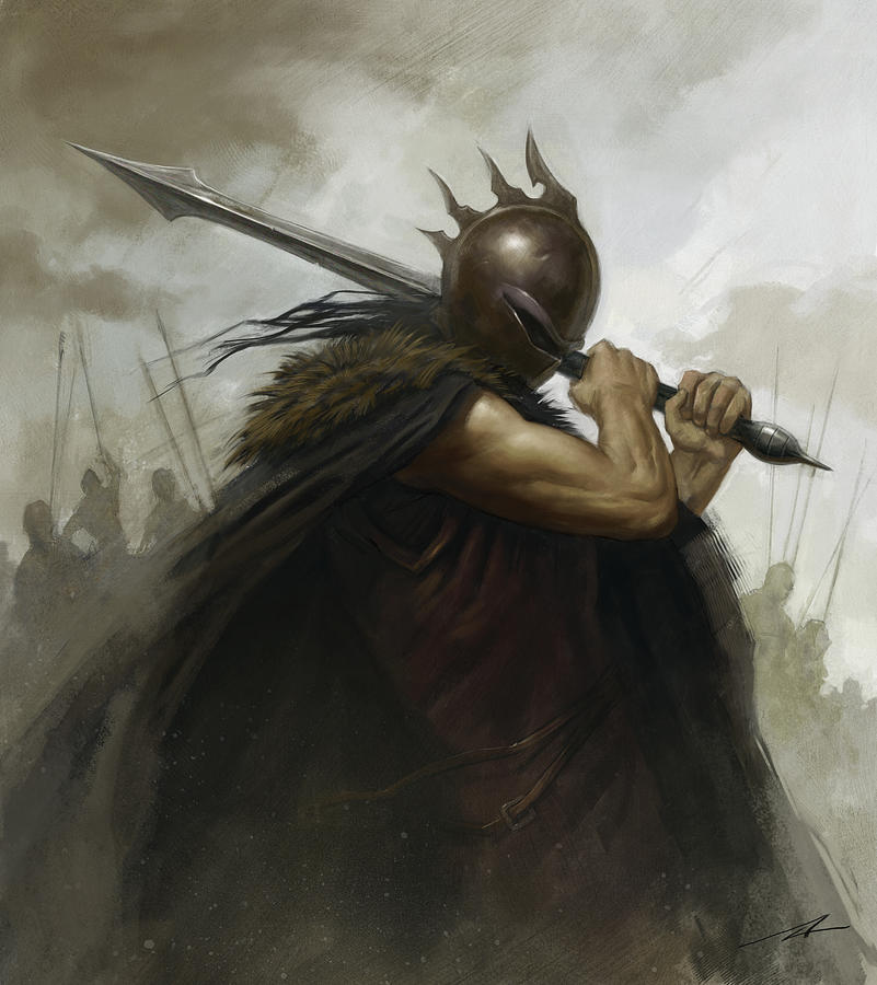 The Warrior Painting by Alan Lathwell