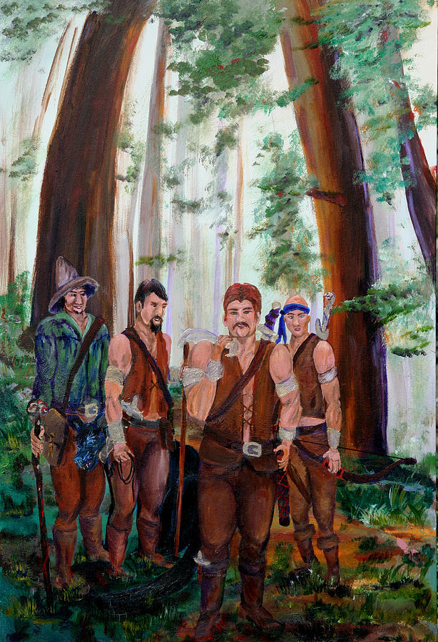 Fantasy Painting - The Warriors by Gail Daley