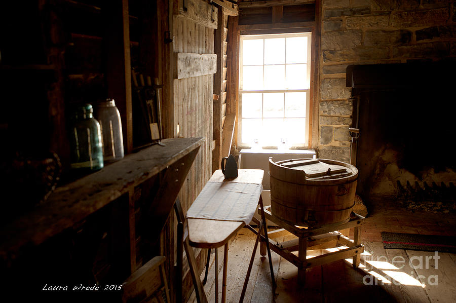 The Washroom Mennonite Preacher House Photograph by Artist and Photographer Laura Wrede