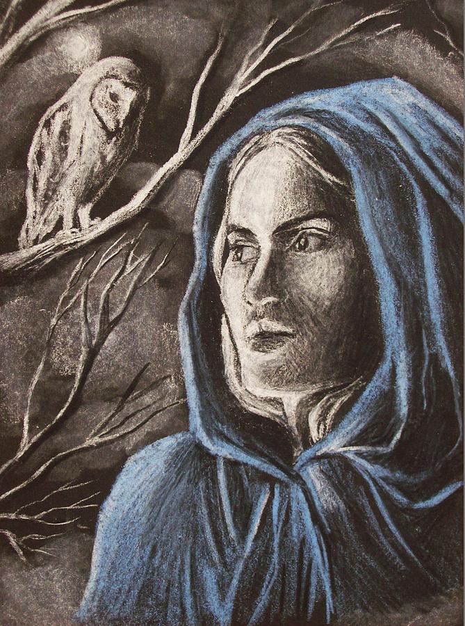 The Watcher Drawing by Amber Stanford Fine Art America