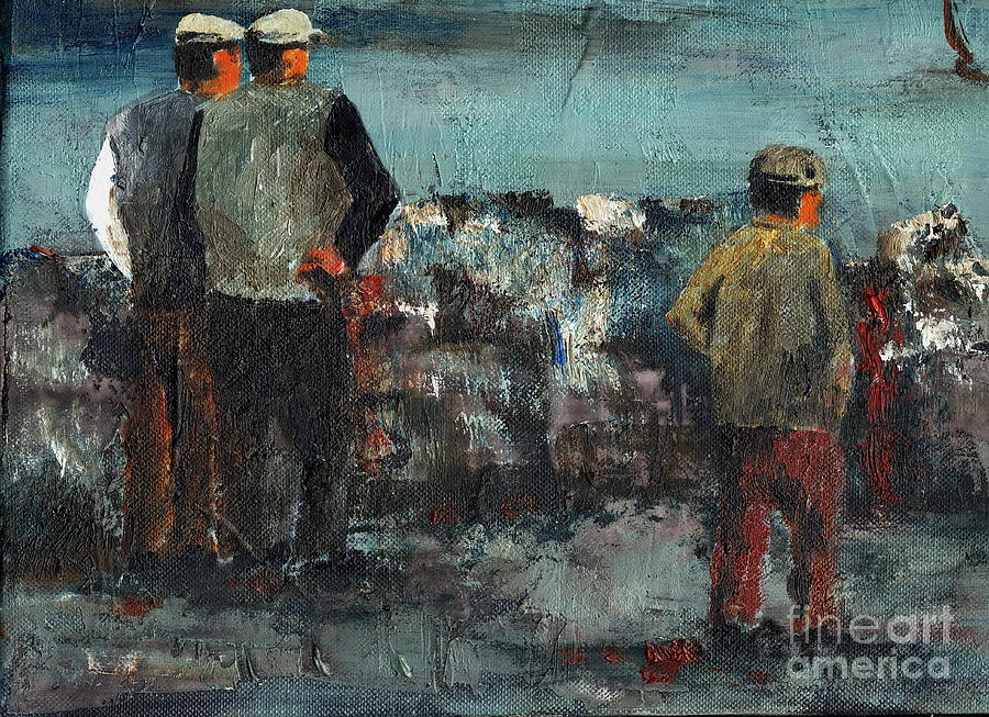 Val Byrne Painting - The Watchers  by Val Byrne