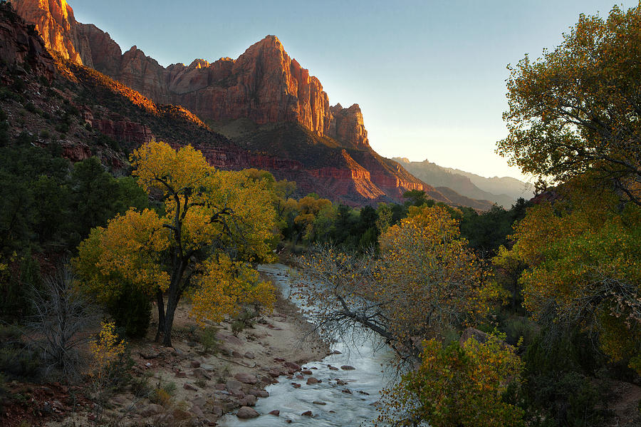Zion National Park Photograph - The Watchman at Zion by Andrew Soundarajan