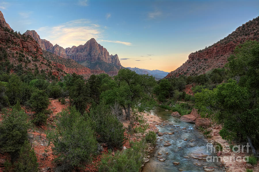The Watchman at Zion National Park Photograph by Eddie Yerkish