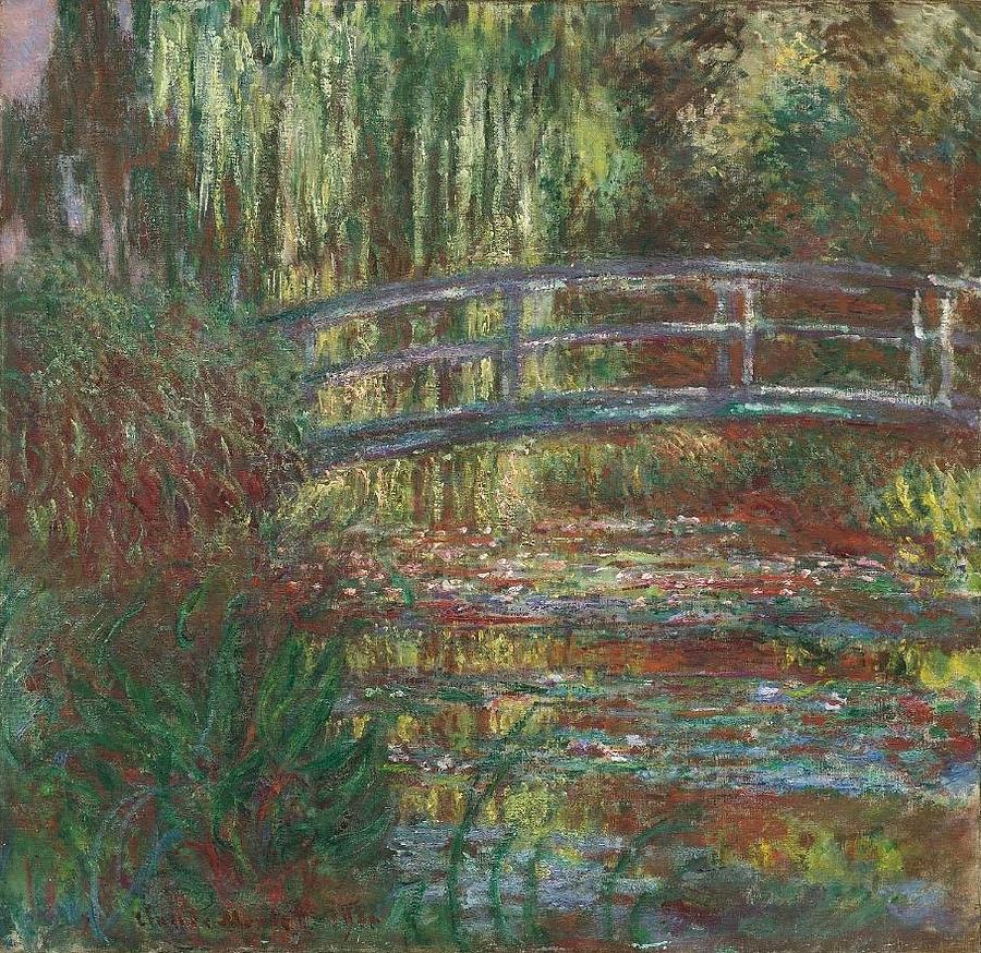 Claude Monet Painting - The Water Lily Pond by Claude Monet