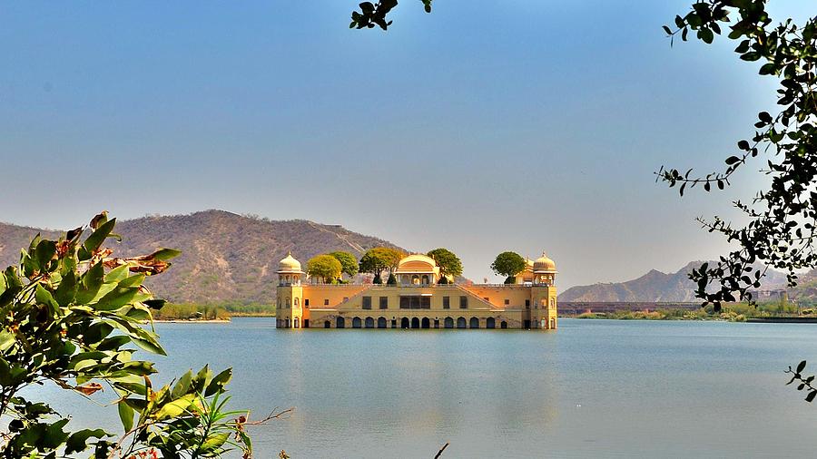The Water Palace at Jaipur - India Photograph by Kim Bemis