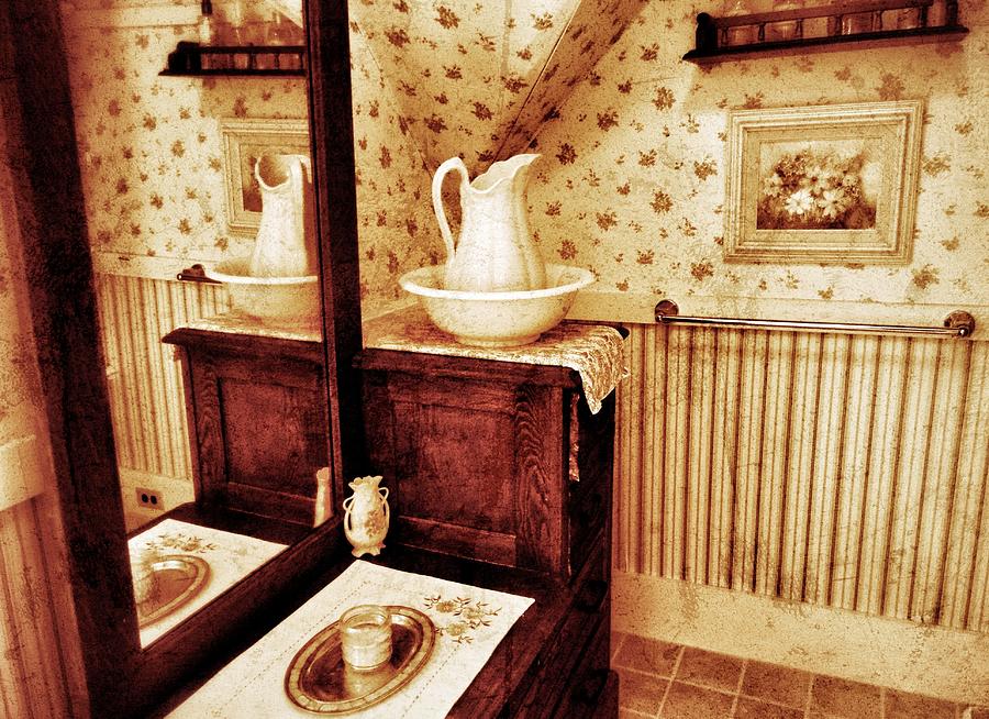 The Water Pitcher and Wash Basin Photograph by Jean Goodwin Brooks