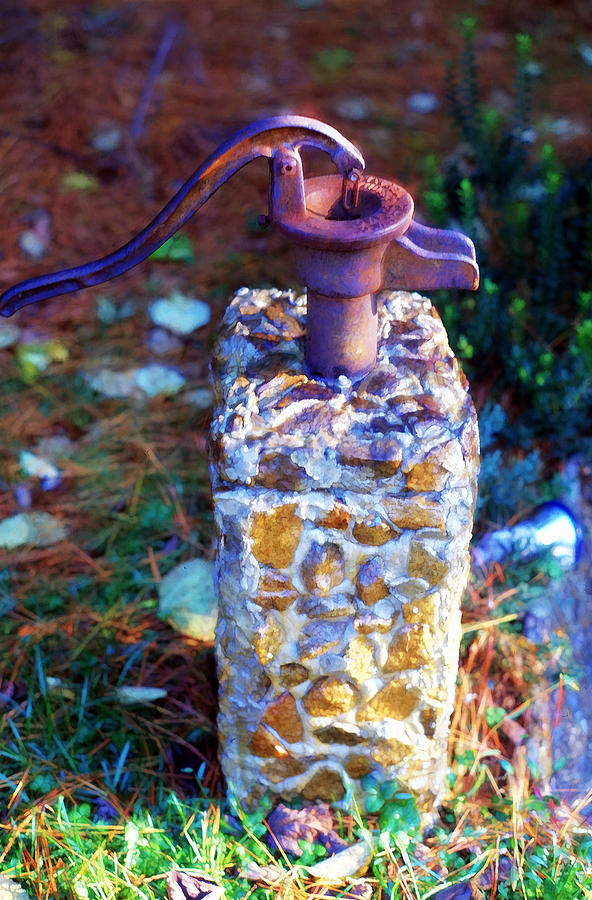 The Water pump Digital Art by Cathy Anderson