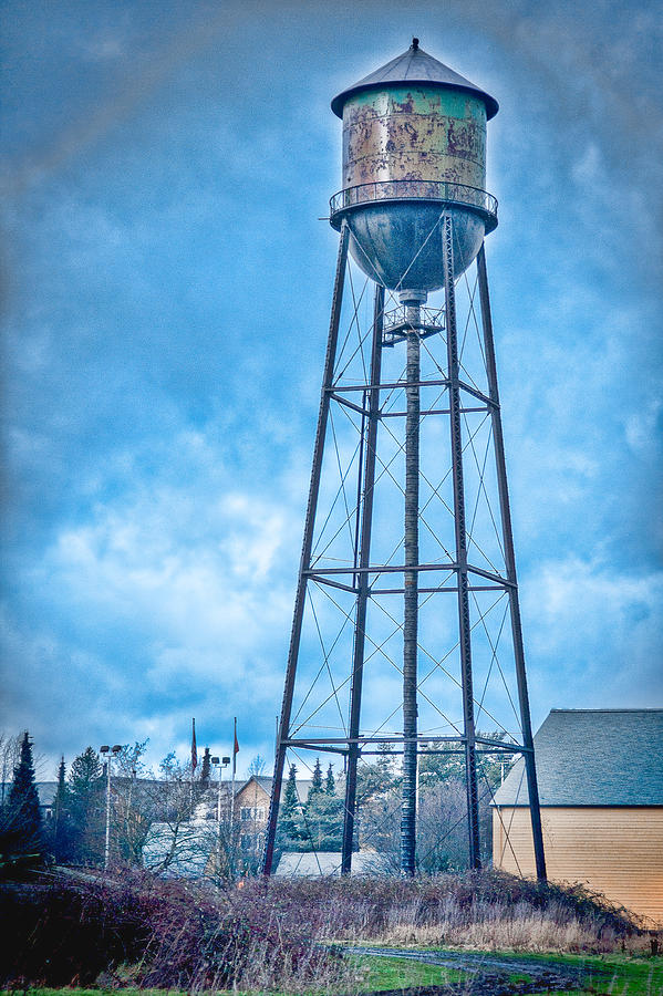 The Water Tower Photograph by Judy Wright Lott
