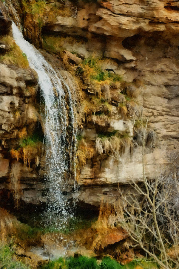 The Waterfall Digital Art by Ernest Echols