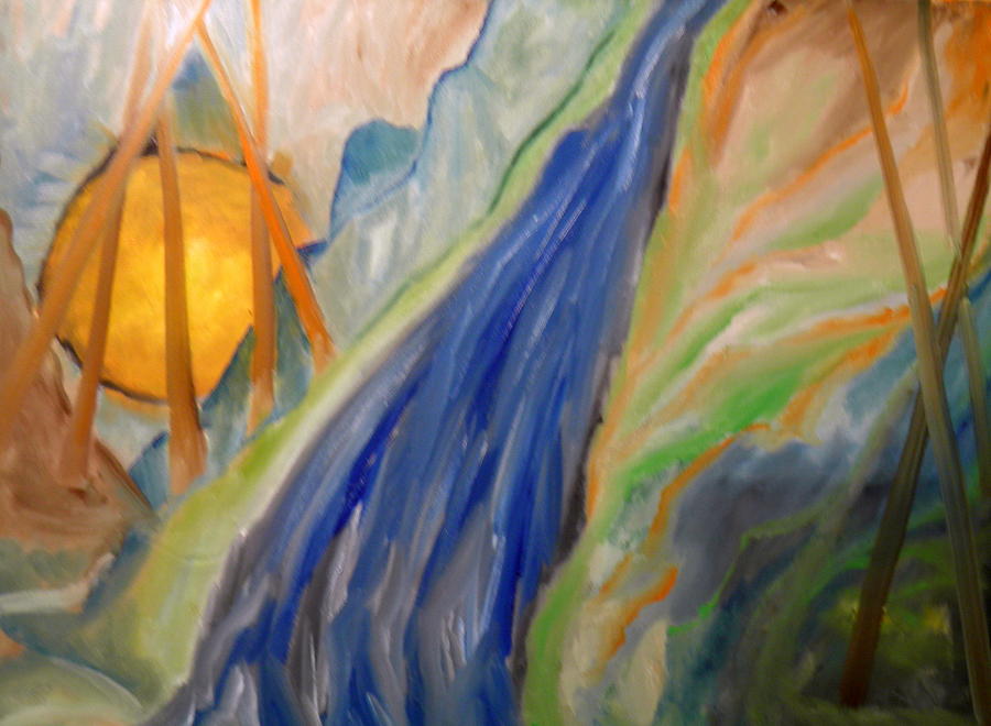 The Waterfall Painting by Ida Eriksen