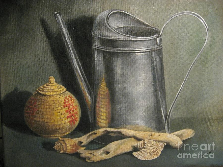 The Watering Can Painting by Patricia Lang