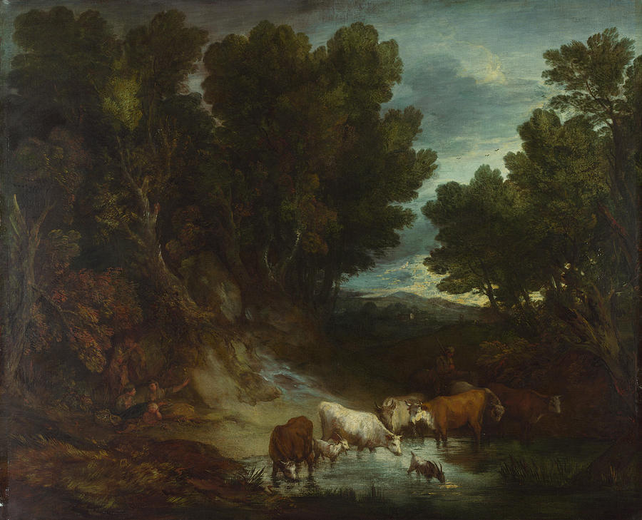 The Watering Place Painting by Thomas Gainsborough