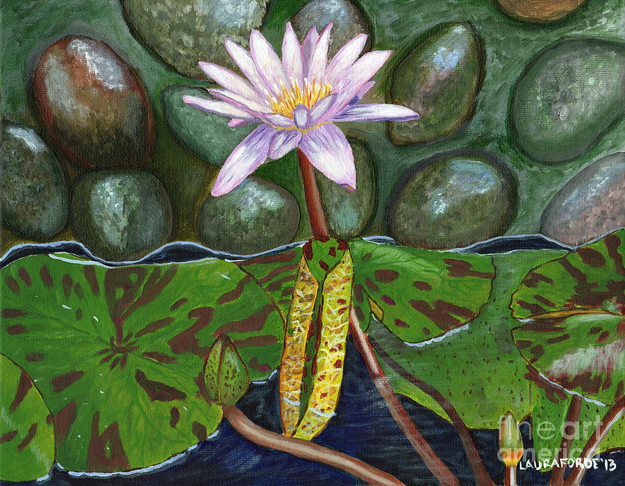 The Waterlily Painting by Laura Forde