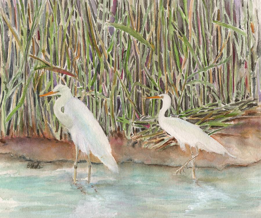 The Waters Edge Painting by Bev Veals