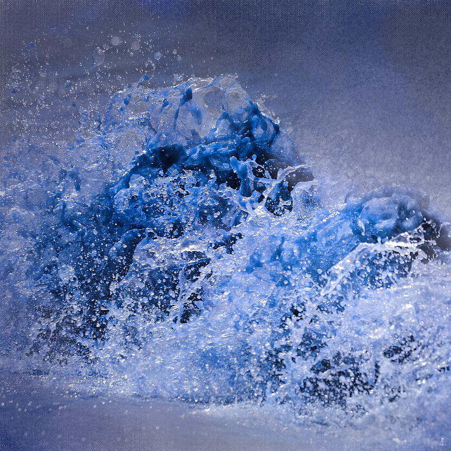 The Wave - Blue Water Scene Photograph by Jai Johnson