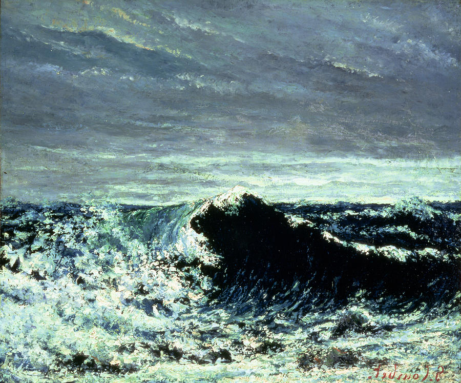 The Wave Painting by Gustave Courbet