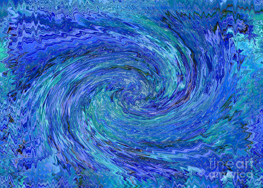 Abstract Digital Art - The Wave by Carol Groenen