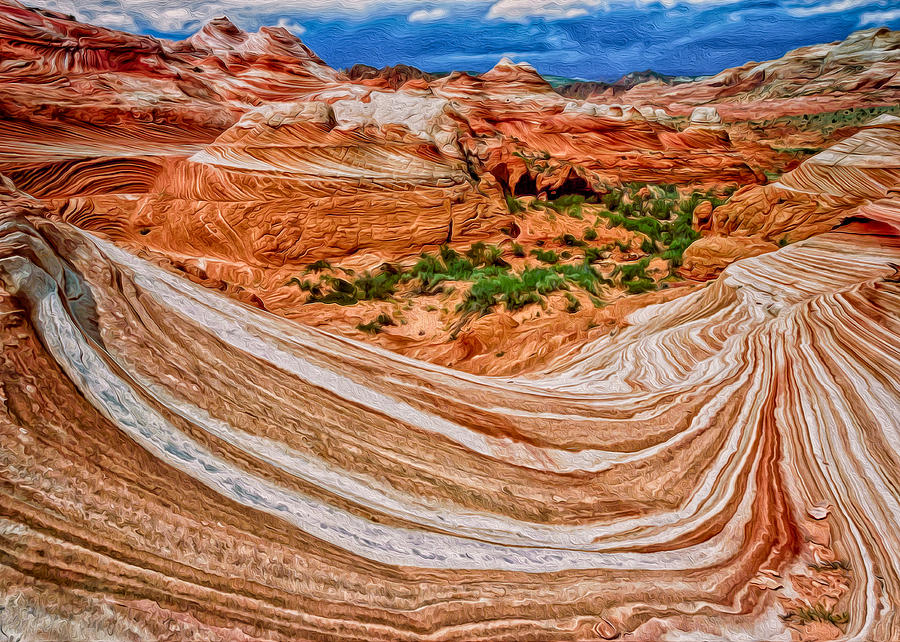 Southwest Landscape Digital Art - The Wave by Kathleen Bishop