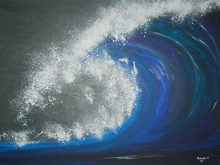 The Wave Painting by Suhasini Kirloskar - Fine Art America