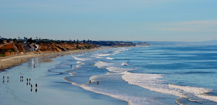 The Waves in Carlsbad Beach California  Photograph by Marilyn MacCrakin