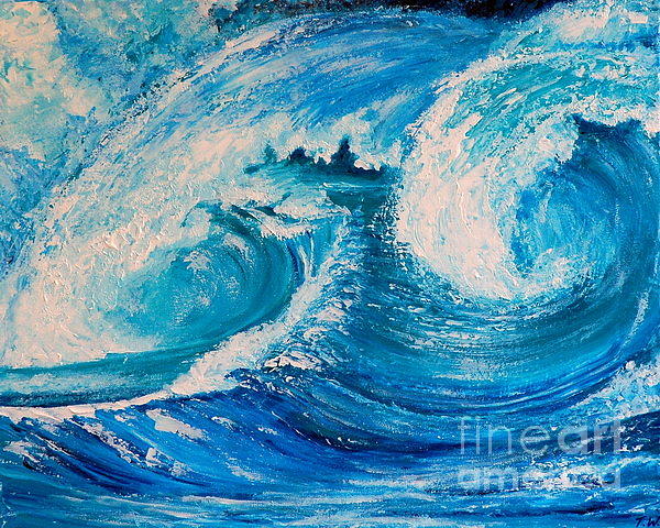 The Waves Painting by Teresa Wegrzyn