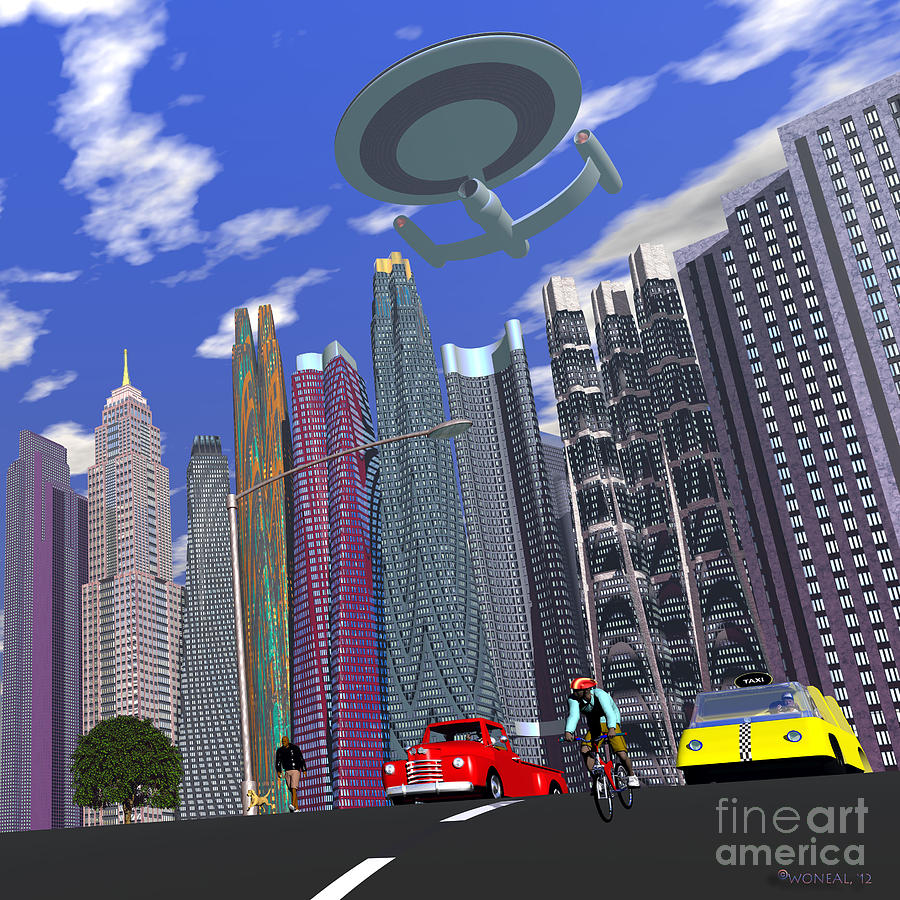 Star Trek Digital Art - The Way of Enterprise by Walter Neal