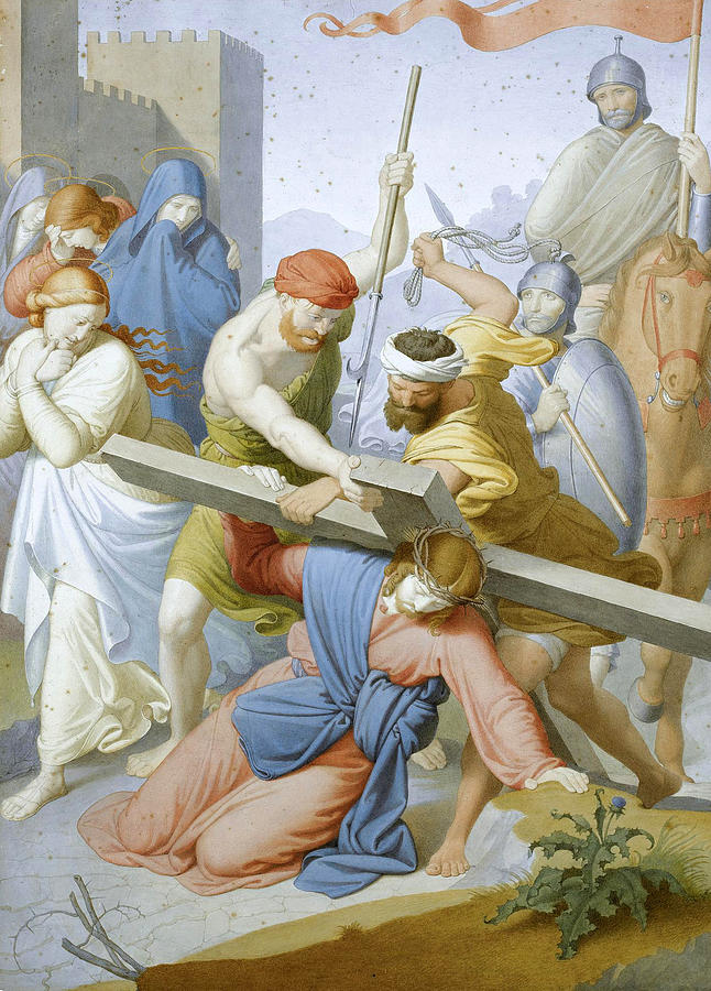 The Way to Calvary Drawing by Friedrich Overbeck