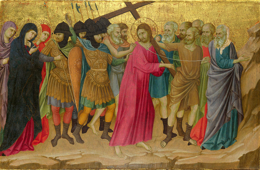 The Way to Calvary Painting by Ugolino di Nerio