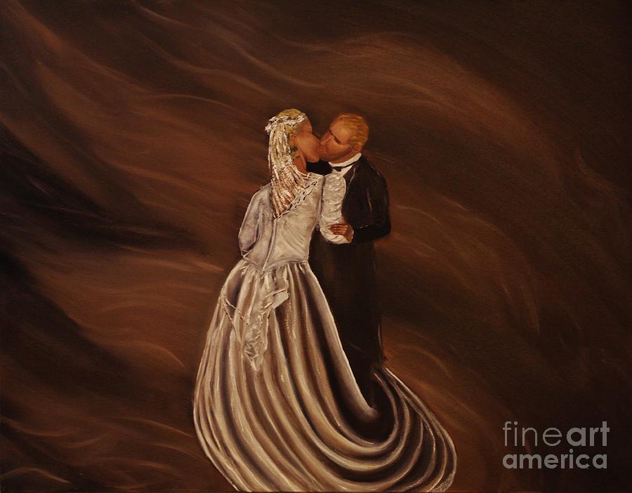 The Wedding Kiss Painting by Wayne Cantrell