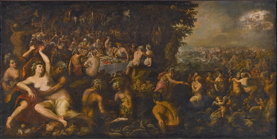 The Wedding of Neptune and Amphitrite Painting by Gillis van Valckenborch