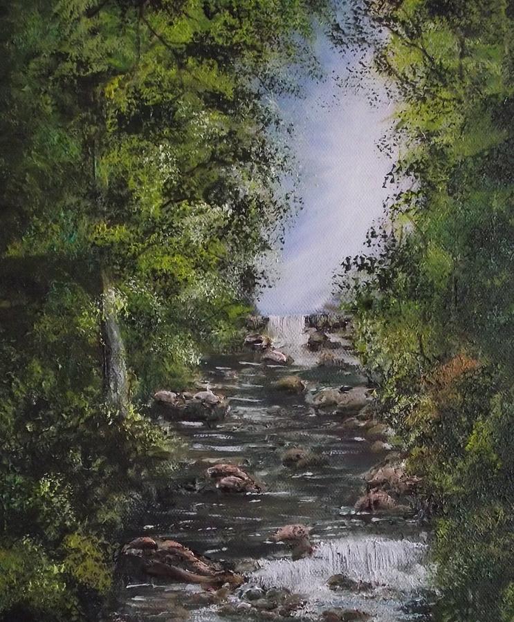 The wee Glen Painting by Robert Gary Chestnutt