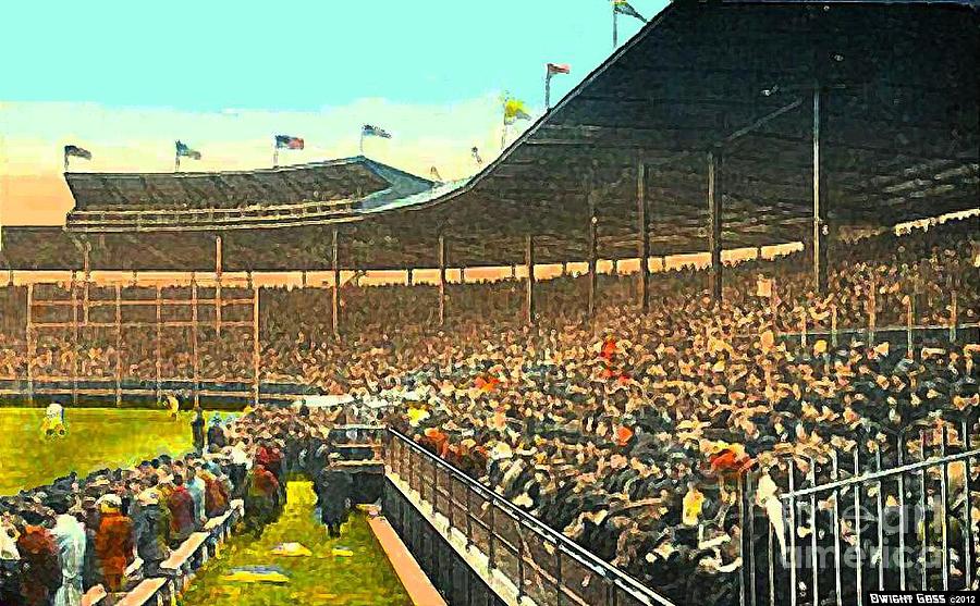 The Weeghman Park Stadium In Chicago In 1914 Painting by Dwight Goss