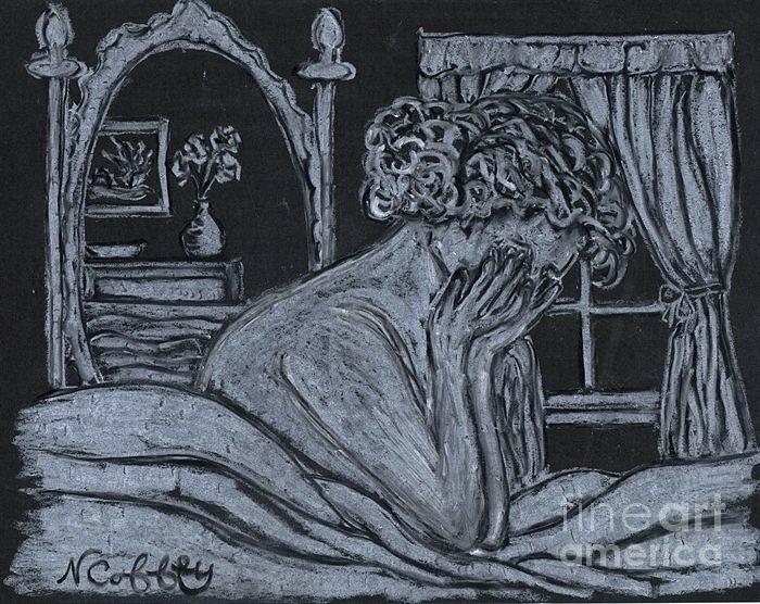 The Weeping Women Drawing by Neil Stuart Coffey