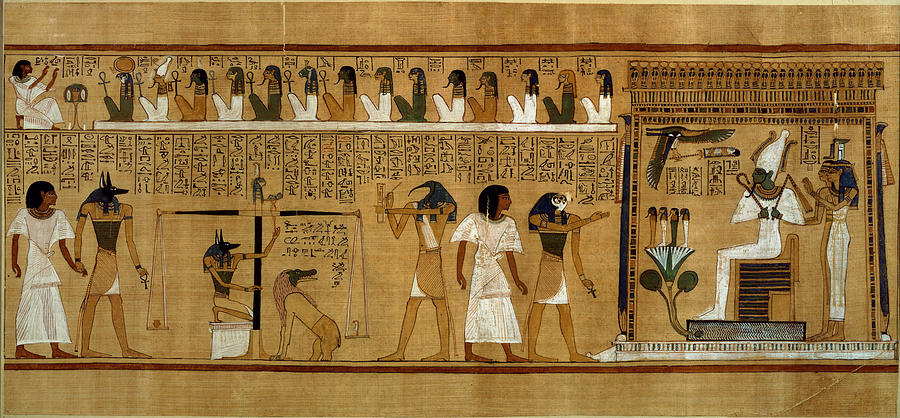 The Weighing Of The Heart Against Maats Feather Of Truth, From The Book Of The Dead Of The Royal Photograph by Egyptian 19th Dynasty