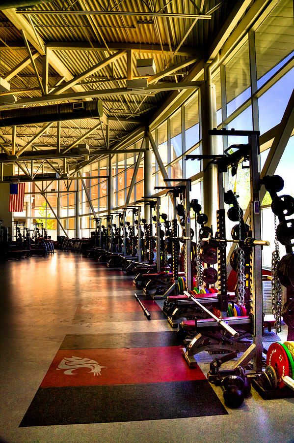 Washington State University Photograph - The Weight Room - Washington State University by David Patterson