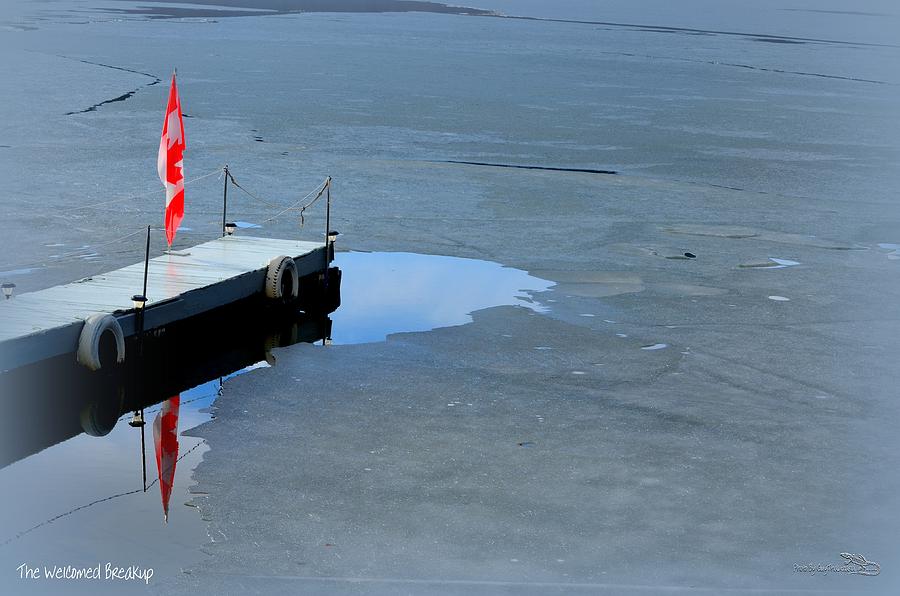 The Welcomed Breakup - Skaha Lake 02-17-2014 Photograph by Guy Hoffman