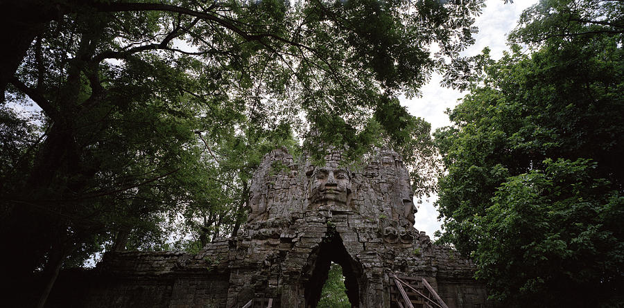 The West Gate At Angkor Photograph by Shaun Higson