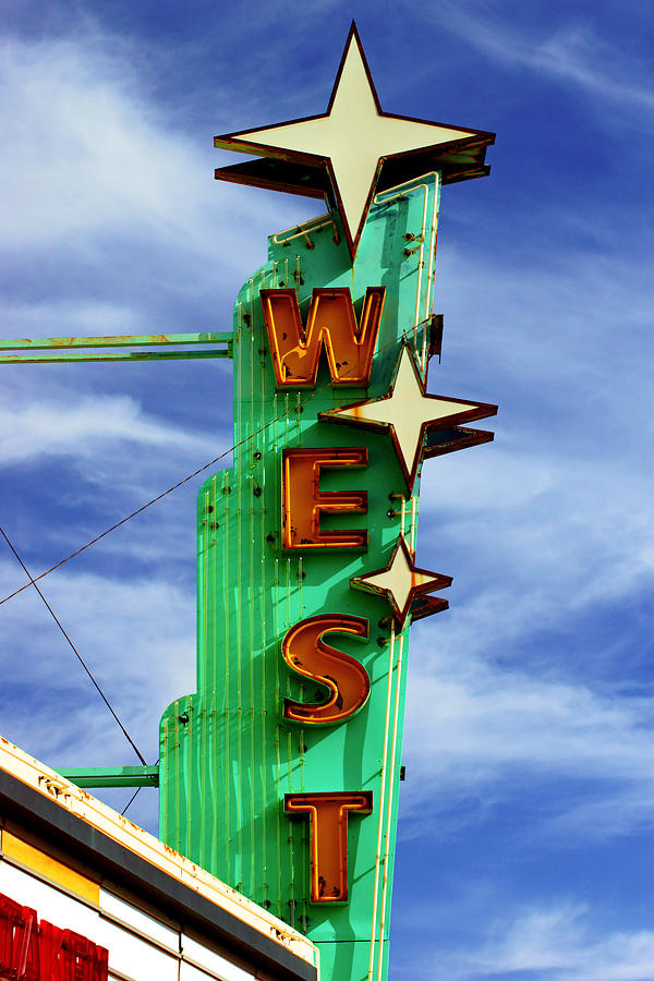 The West Theater Marquee Photograph by Daniel Woodrum