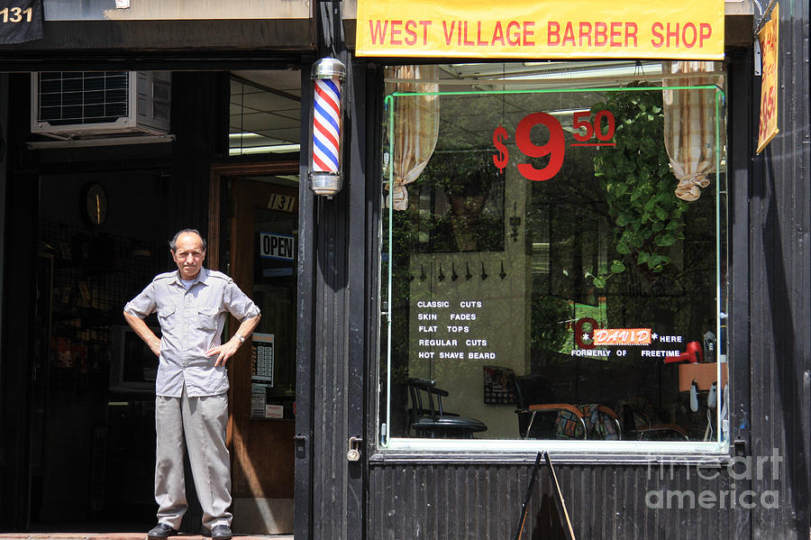 The west village barber Photograph by Didier Marti