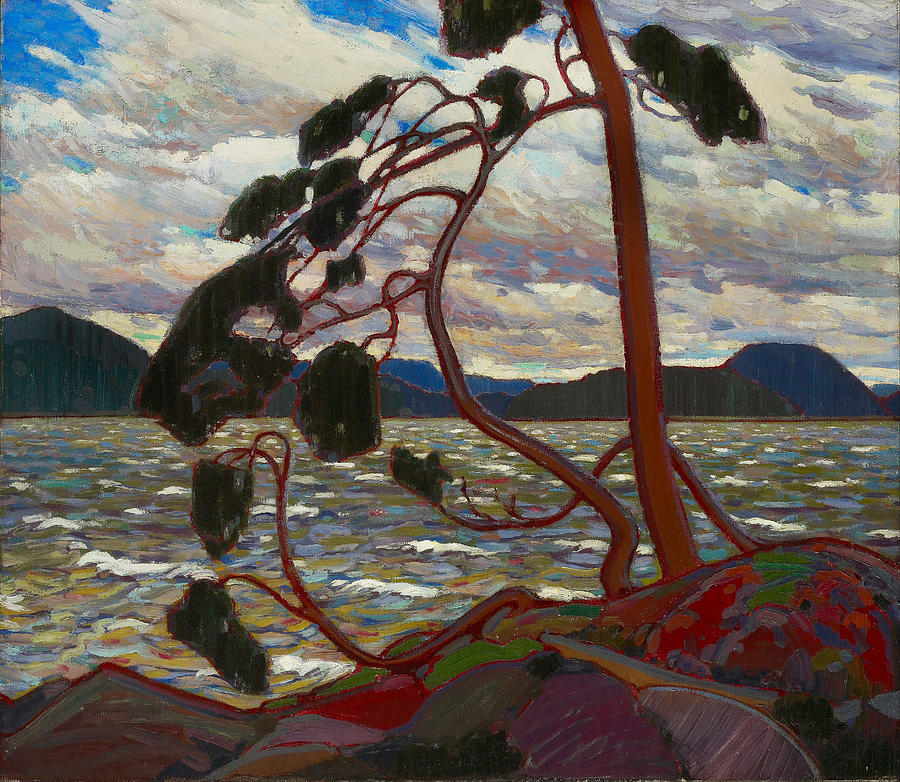 Landscape Painting - The West Wind by Tom Thomson