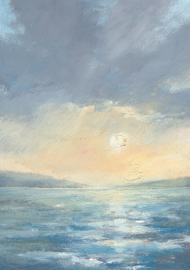 Seascape Painting - The Western Solent Part Eight by Alan Daysh
