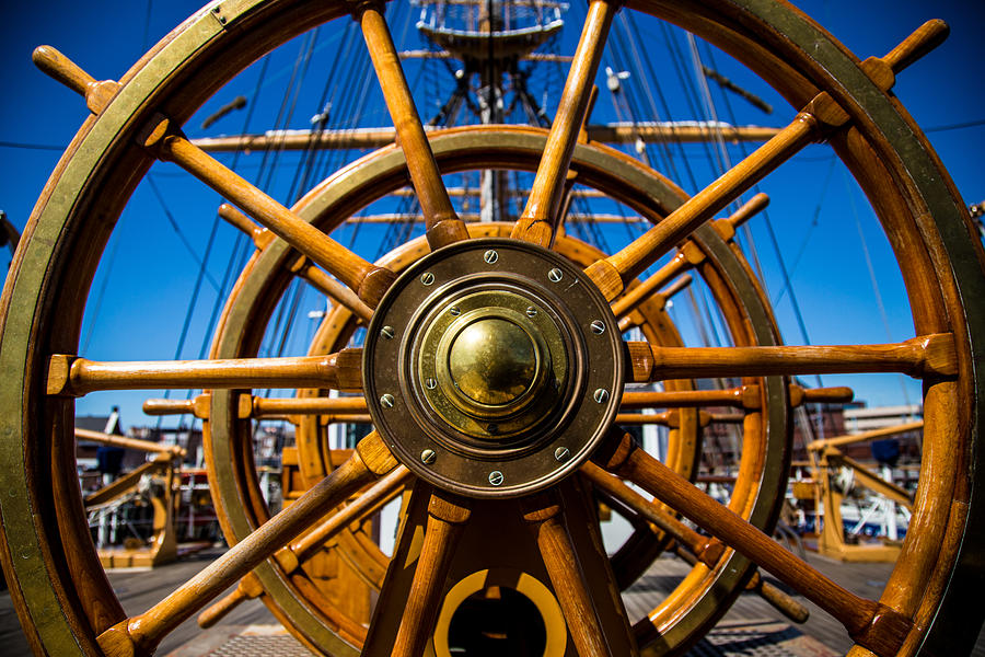 Boat Photograph - The Wheel by Karol Livote