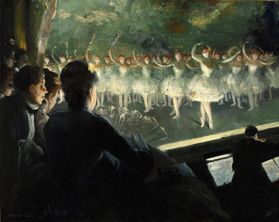 Everett Shinn Painting - The White Ballet by Everett Shinn