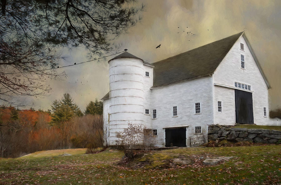 The White Barn Photograph by Robin-Lee Vieira