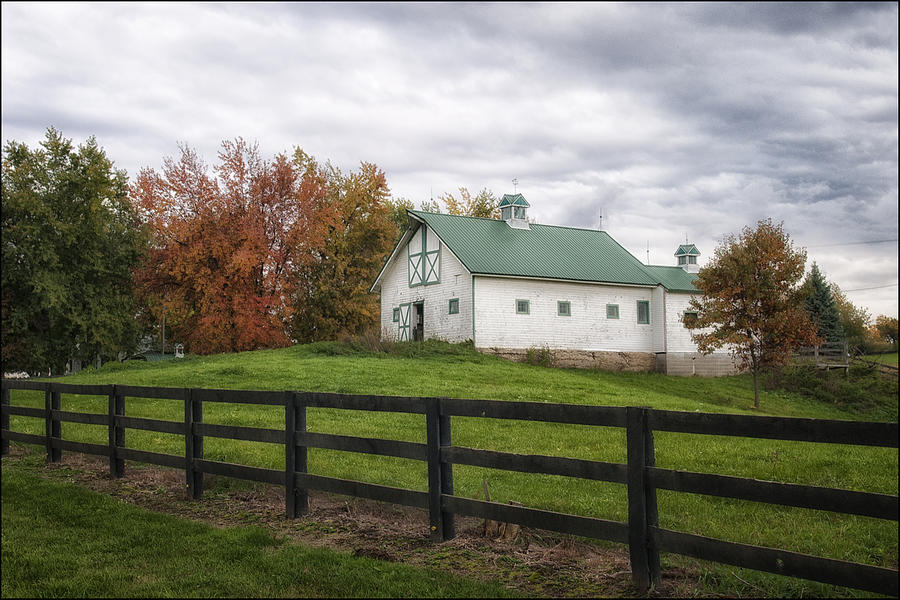 The White Barn Photograph by Ward McGinnis - Fine Art America